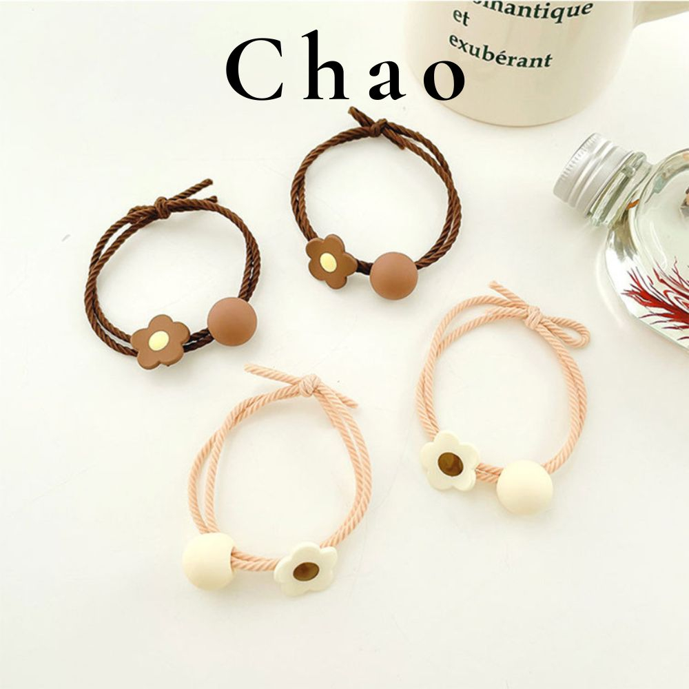 Dây buộc tóc, dây cột tóc hình bông hoa đơn giản thời trang dành cho nữ K25