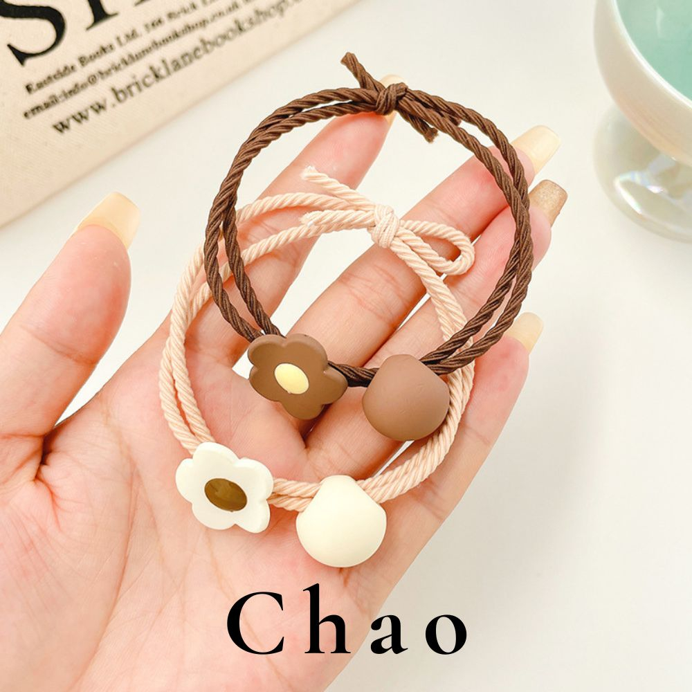 Dây buộc tóc, dây cột tóc hình bông hoa đơn giản thời trang dành cho nữ K25