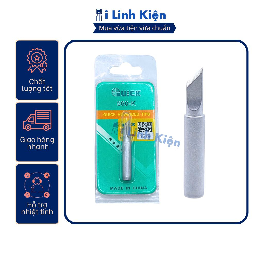 Đầu mỏ hàn, mũi hàn 936 dao chém Quick 900M-T-K chính hãng chất lượng cao.