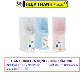Hộp Đựng Đũa Muỗng Có Nắp Màu Lita Mới Dành Cho Quán Ăn, Dùng Trong Gia Đình, KT: 13 x 12 x 28 cm, Nhựa Hiệp Thành