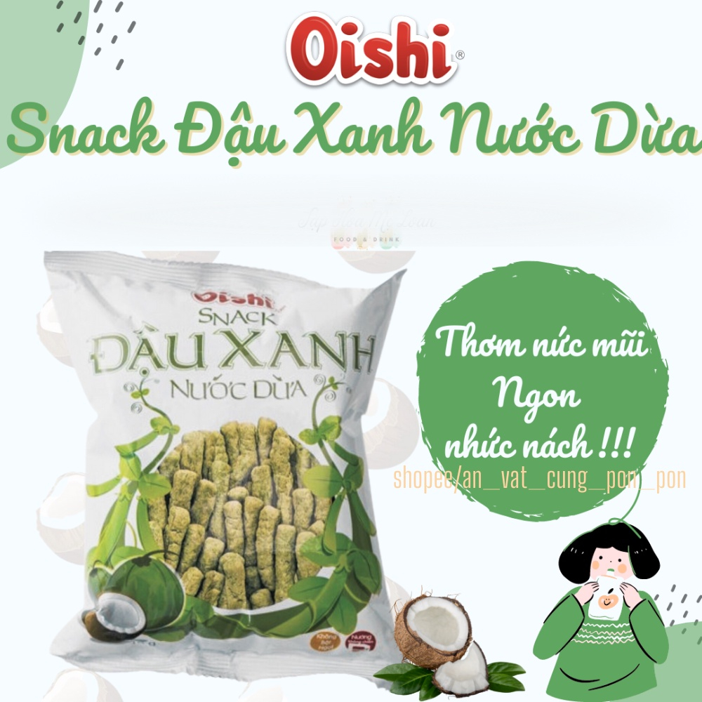 Bim bim oishi loại to mix 10 vị.