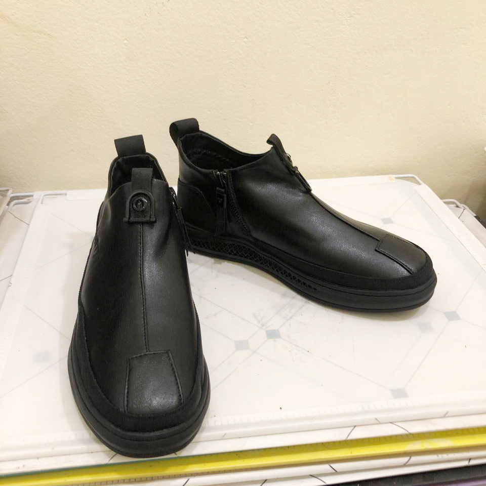 Giày da nam cao cố khoá kéo thời trang GD27