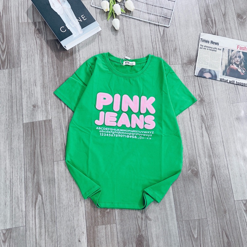 Siêu rẻ áo thun nữ cotton thái mịn mát PINK