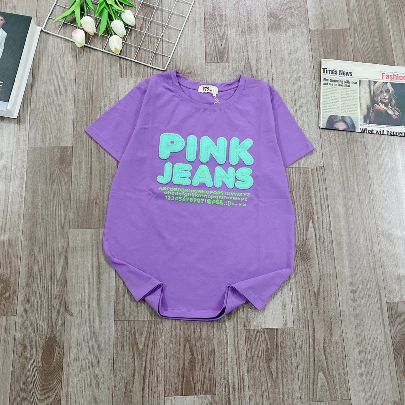Siêu rẻ áo thun nữ cotton thái mịn mát PINK