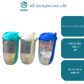 Bình trộn salad cốc trộn salad to 1000ML chất liệu nhựa pp an toàn tặng kèm muỗng