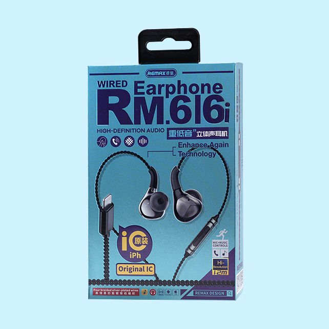 Tai Nghe Gaming Có Dây Chân Lighning Remax RM-616i Kết Nối Trực Tiếp Ko Cần Bluetooth Bass Mạnh Remax Bảo Hành 12 Tháng