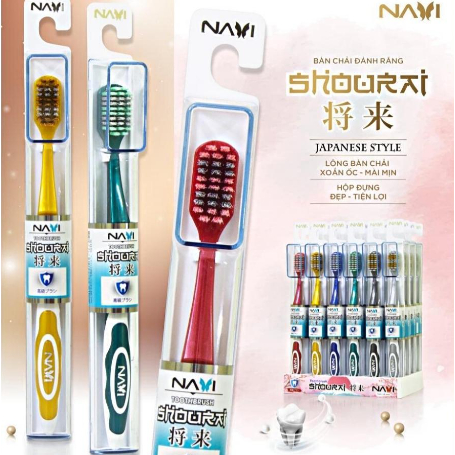 Bàn Chải Đánh Răng Yume - Shourai Hiệu Navi Style Nhật Bản