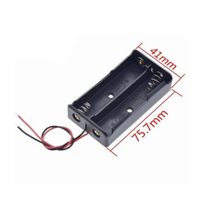 Hộp Đế Pin 18650 2/3/4 cell mắc nối tiếp có dây