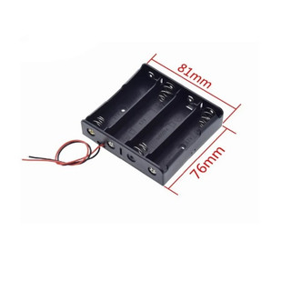 Hộp Đế Pin 18650 2/3/4 cell mắc nối tiếp có dây