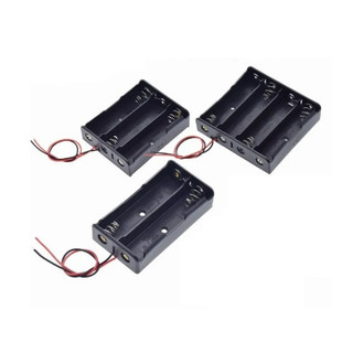 Hộp Đế Pin 18650 2/3/4 cell mắc nối tiếp có dây