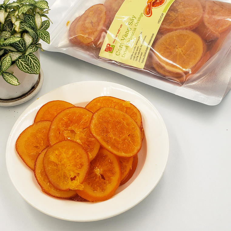 Cam Sấy Dẻo Ít Ngọt 250g - Cam Sấy Khô Thơm Ngọt Cay Cay Cực Ngon Từ Cam Nhập Khẩu Loại 1