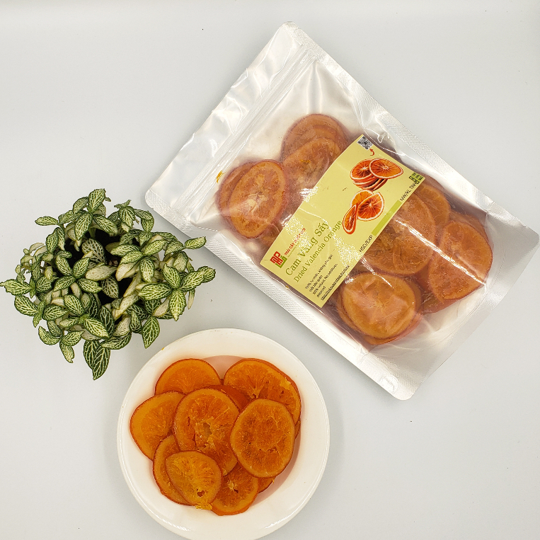 Cam Sấy Dẻo Ít Ngọt 250g - Cam Sấy Khô Thơm Ngọt Cay Cay Cực Ngon Từ Cam Nhập Khẩu Loại 1