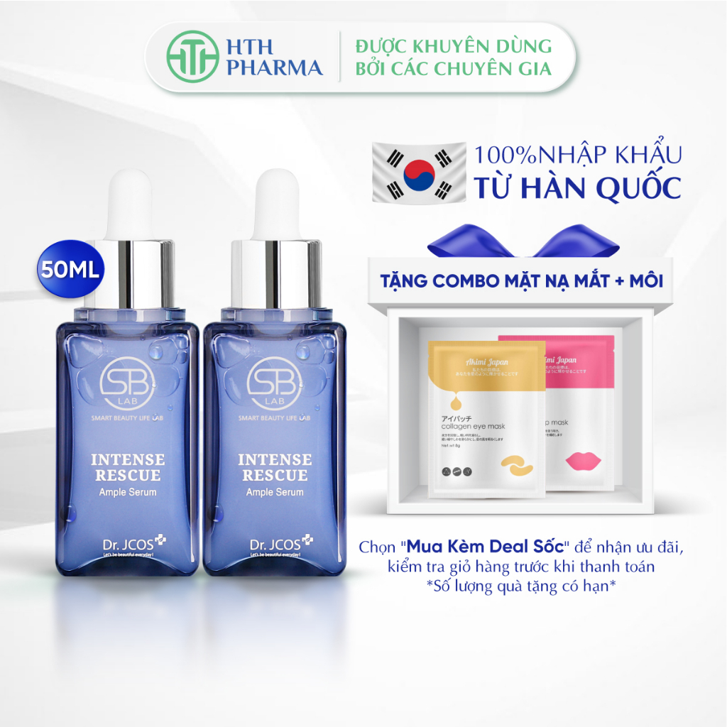 Combo 2 Serum Cấp Nước Dưỡng Ẩm Hàn Quốc Dr.JCOS - SB LAB INTENSE RESCUE HYDRO FILL AMPLE SERUM Da Mềm Mại Tươi Tắn Hơn