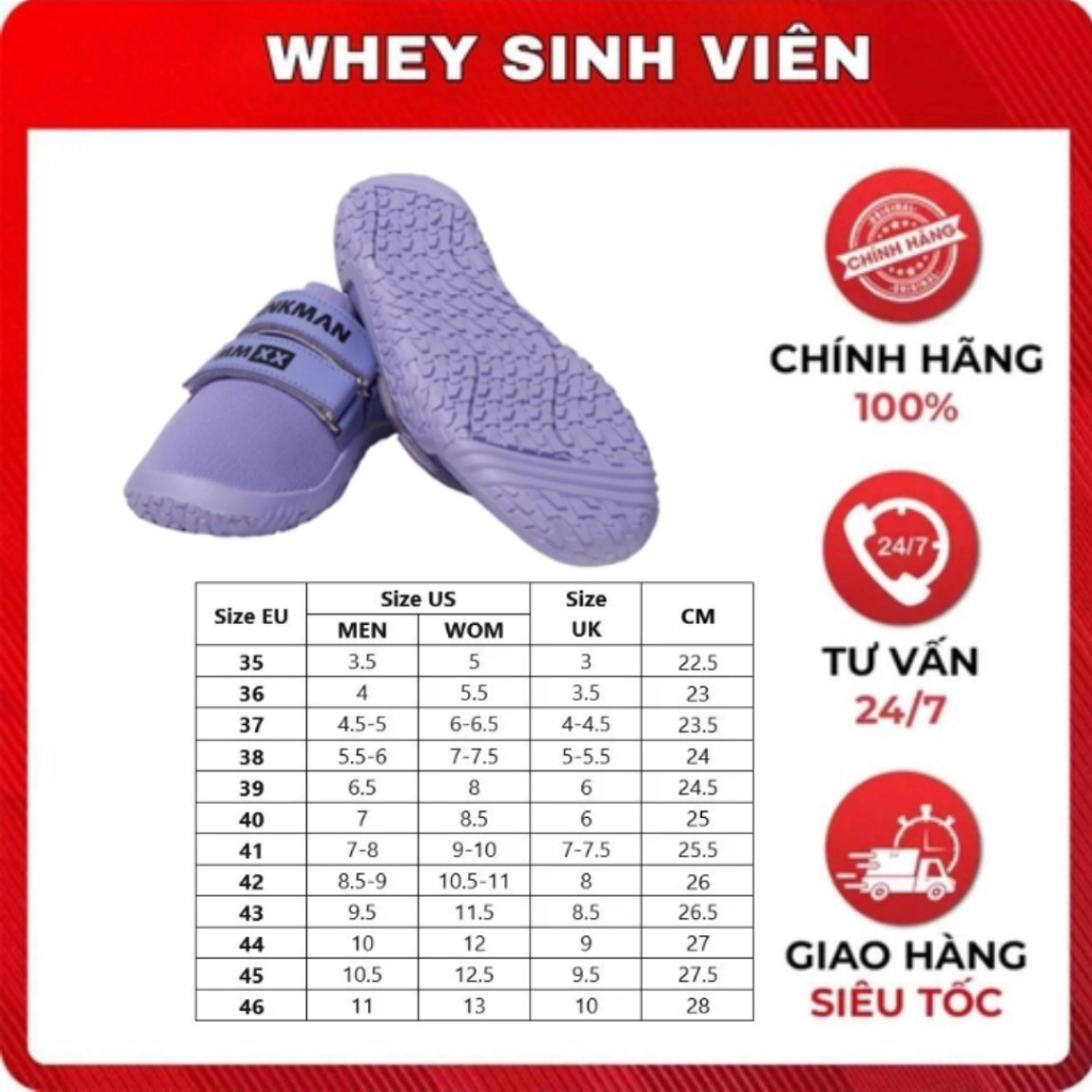 Giày Slippers Pinkman MMXX: Dreamy Lavender - DÔI GIÀY MÀU TÍM SIÊU ĐẸP VÀ ĐỘC LẠ DÀNH CHO DÂN PWL . GYM