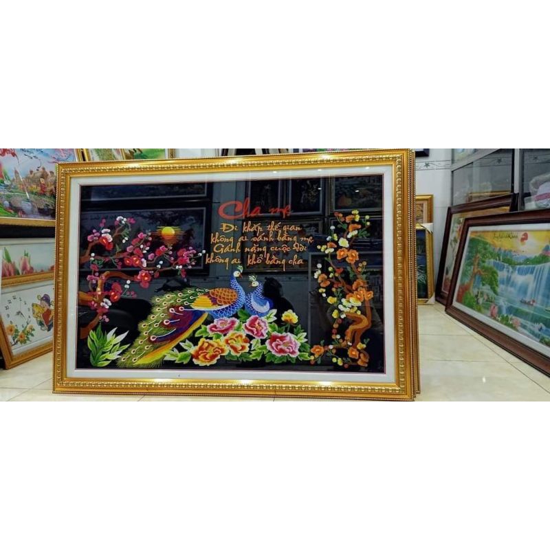Tranh cha mẹ thêu