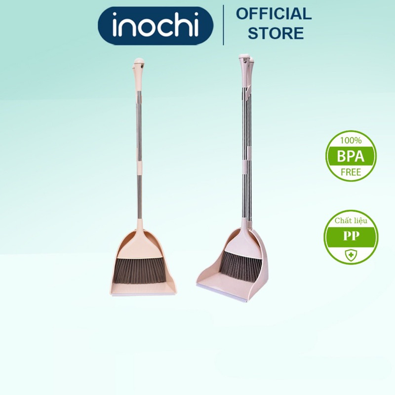 Bộ chổi & ky cao Inochi- Hàng chính hãng Inochi, nhựa PP nguyên sinh cao cấp.