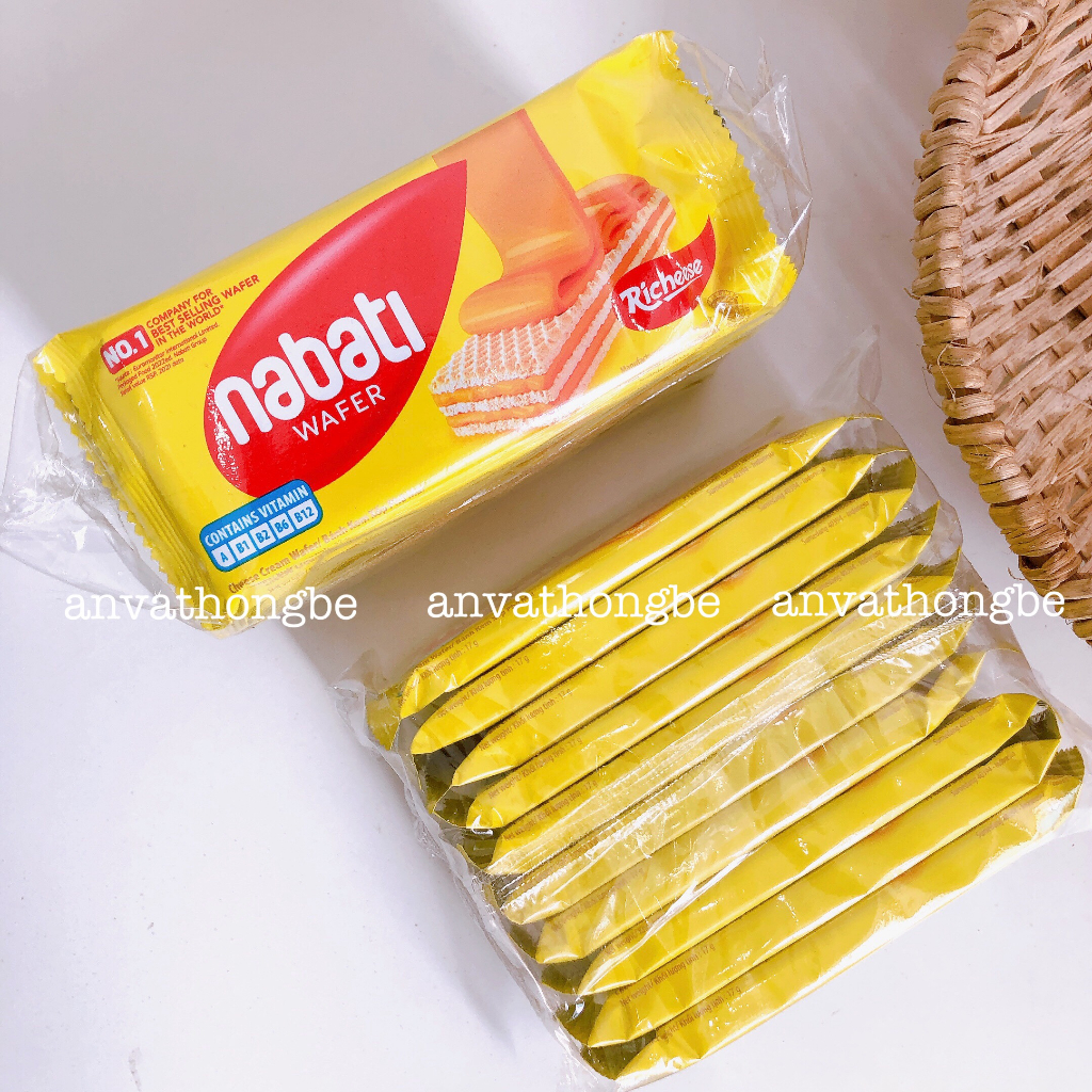 10 GÓI BÁNH NABATI VỊ Socola, Bánh Kem Xốp Nabati - Ăn vặt Hồng bé