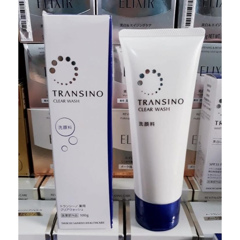 Sữa rửa mặt trắng da Transino Clear Wash EX (100g)