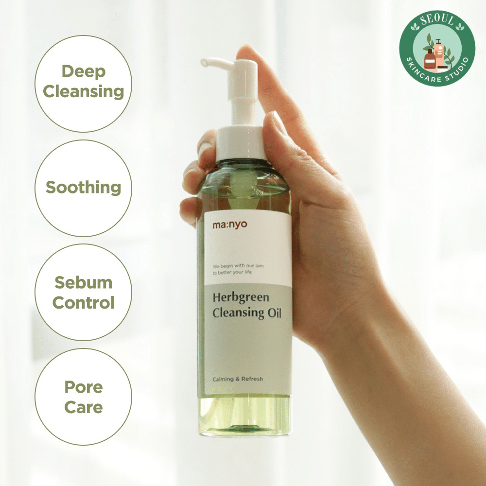 Dầu Tẩy Trang Manyo Herbgreen Cleansing Oil 200ml Cho Da Dầu