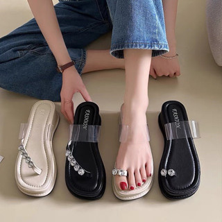  Dép xuồng xỏ ngón đá quai trong siêu xinh Hemin Shoes 