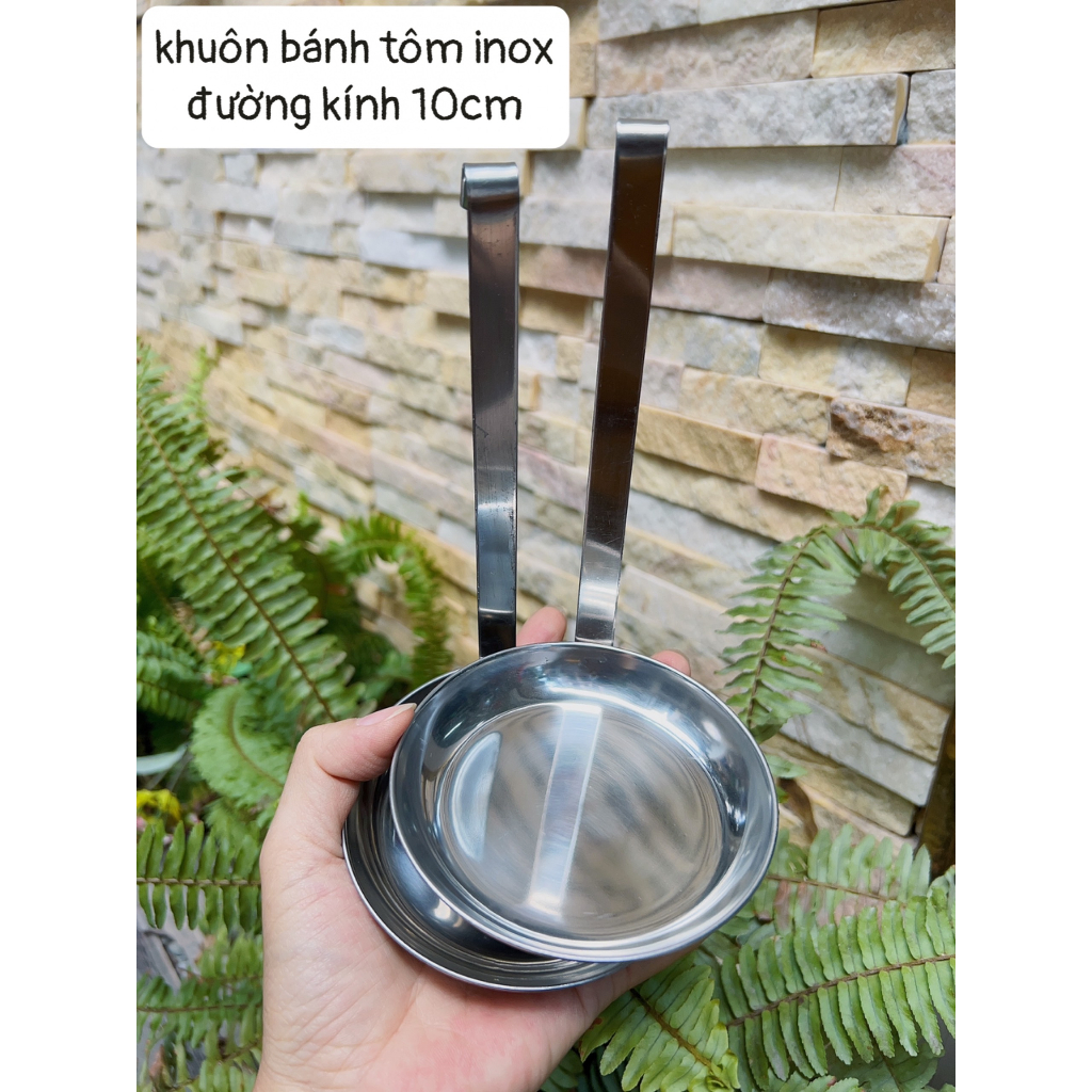Khuôn làm bánh tôm inox 304 không gỉ 10cm