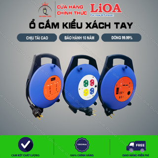 Ổ cắm điện lioa kiểu xách tay dây dài 10m xtd10-2-10a/15a