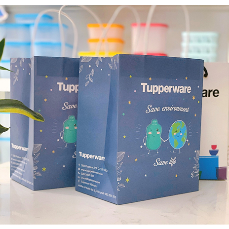 Túi Giấy Tupperware Size M 25x13x33CM