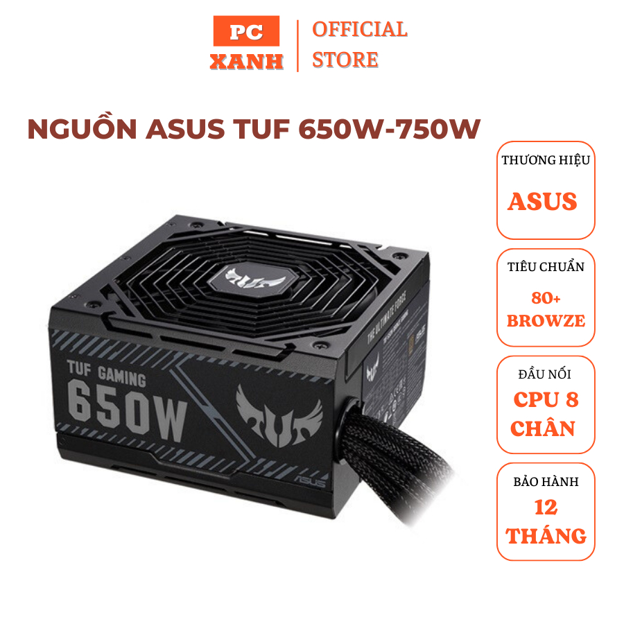 Nguồn ASUS TUF GAMING 650W - 750W cooler master MWE 700W 80+ bronze chính hãng bảo hành 12 tháng