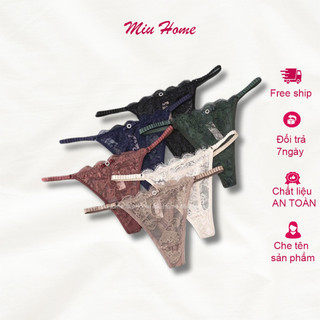 Quần lọt khe nữ miuhome ren cao cấp mềm mịn sexy 8001