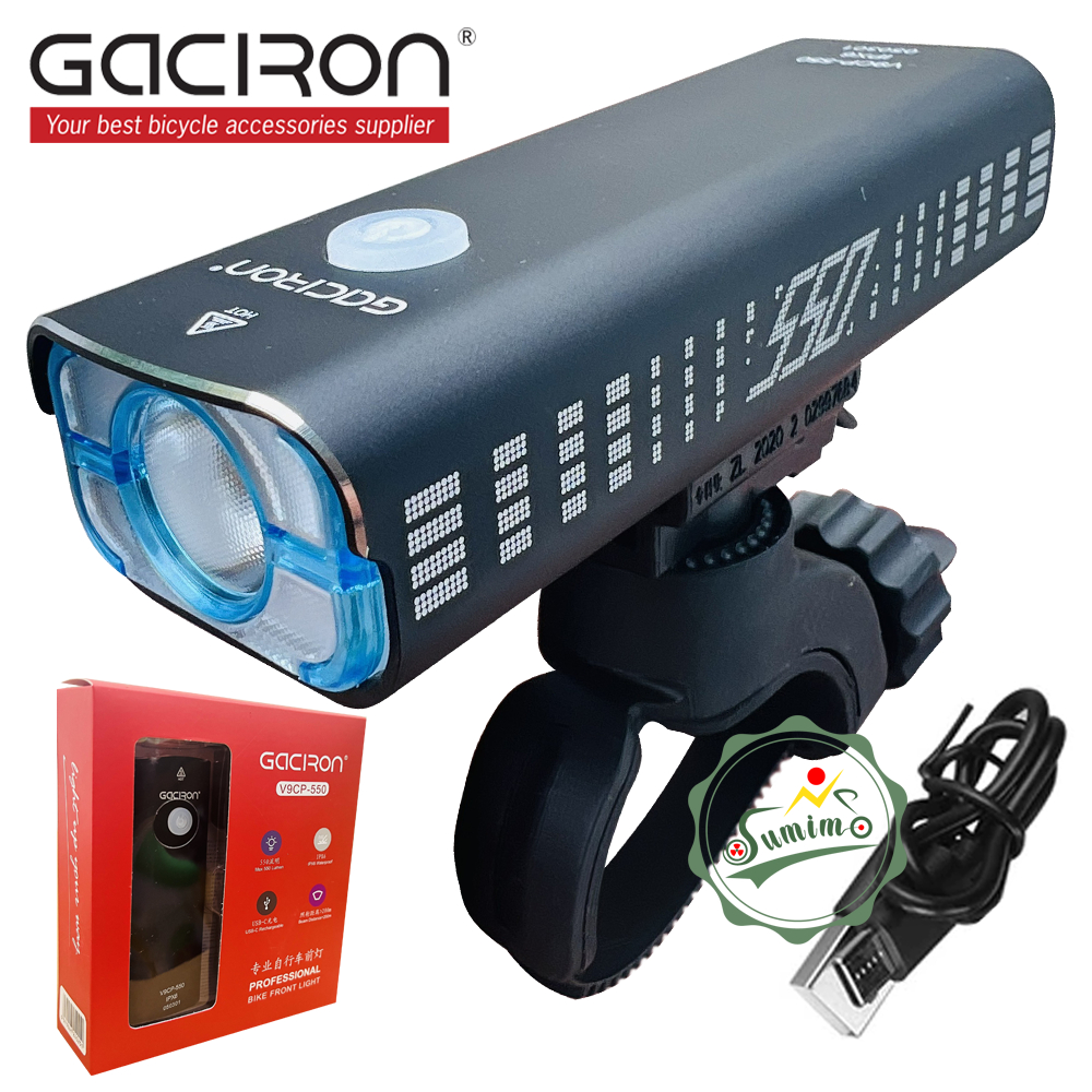 Đèn pha xe đạp GACIRON V9CP-550 chính hãng