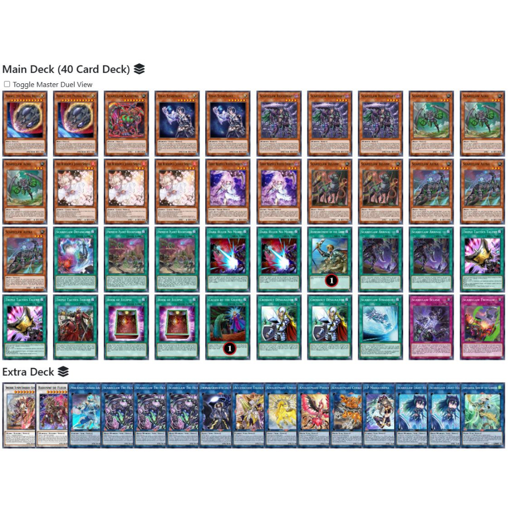 Bài YuGiOh - Bộ 54 lá bài ScareClaw - ScareClaw Deck - Card Game VN Giá Rẻ