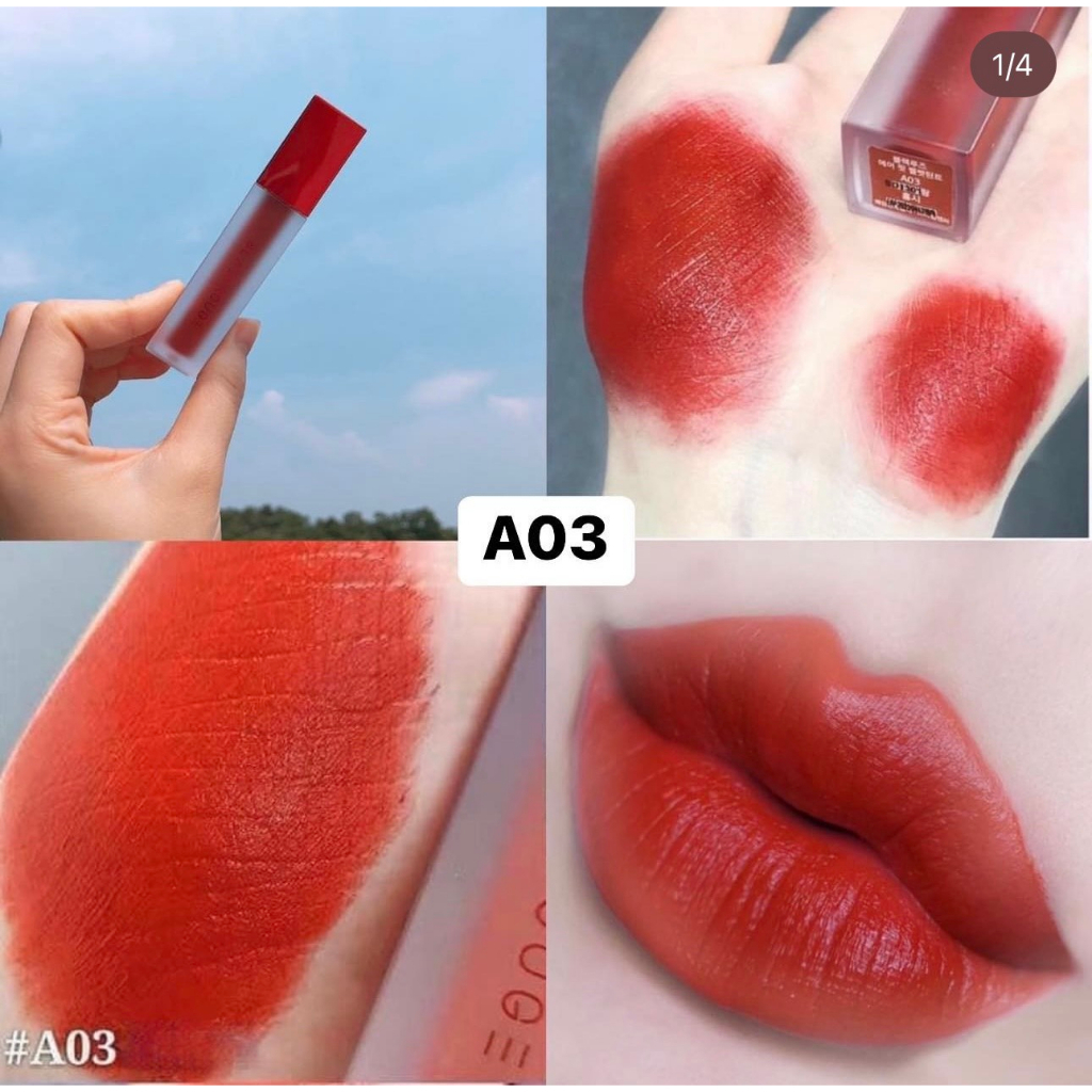 Son Kem Màu Đẹp Black Rouge A12 Siêu Lì Tone Màu Nâu Đỏ