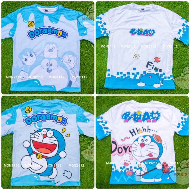 ÁO THUN DORAEMON DOREMON 3D 40-65KG THUN 4 CHIỀU