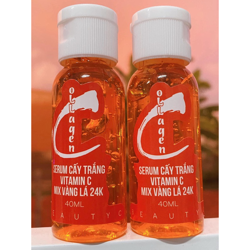 SERUM CẤY TRẮNG VITAMIN C Mix Vàng