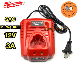 Sạc mới milwaukee sm12 10.8v - 12v 3a cao cấp