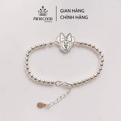 Lắc Bi Bạc Chuột Mickey Cho Bé - Minh Canh Jewelry