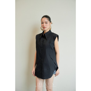 Áo Sơ Mi Sát Nách Phối Ken Vai 𝐃𝐗 𝐃𝐄𝐗𝐔𝐒_A70260