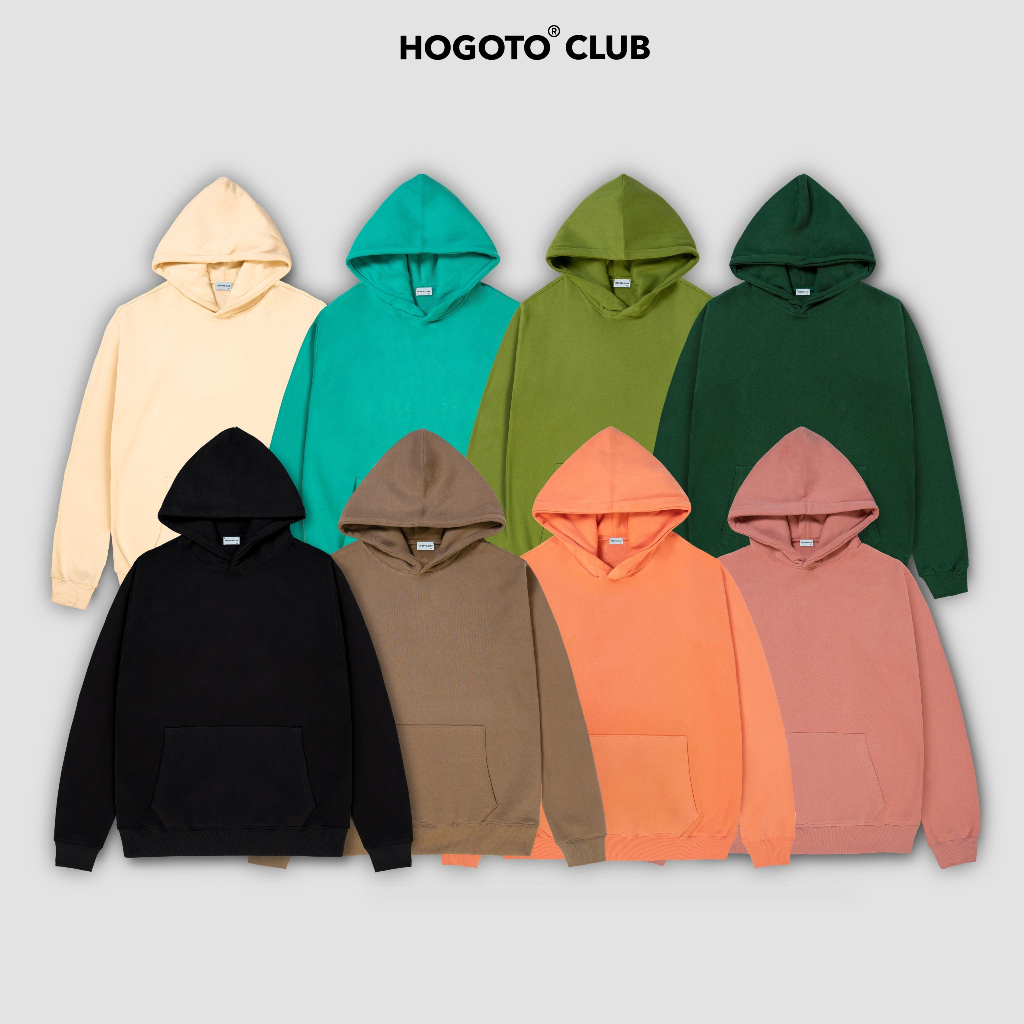 Áo Hoodie Nỉ bông TRƠN HOGOTO CLUB , áo hoodie nam nữ nỉ bông cotton