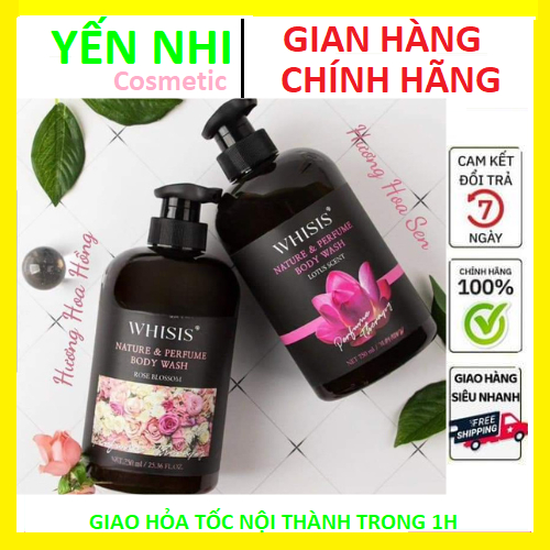 [chính hãng] Sữa Tắm Nước Hoa Whisis 750ml