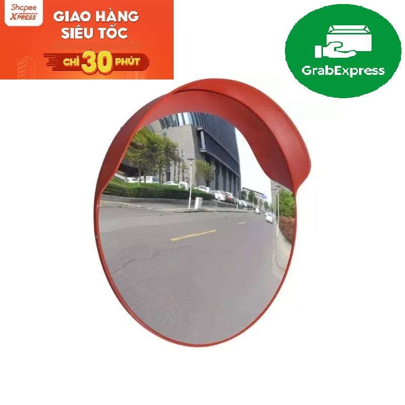 Gương cầu lồi giao thông 60cm ngoài trời có đầy đủ phụ kiện đi kèm