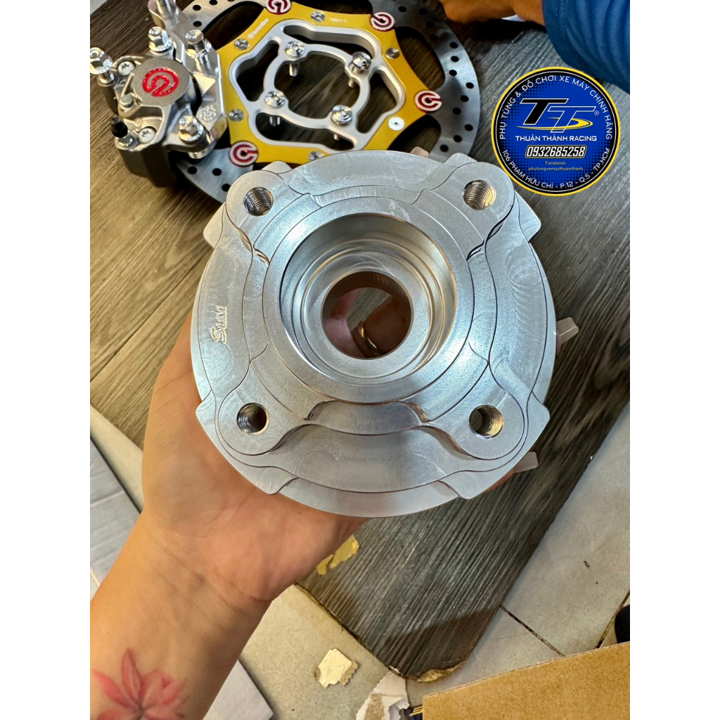 Cùi dĩa CNC Ex135 2011 / Ex150 / Ex155 xài dĩa 4 lỗ Ya