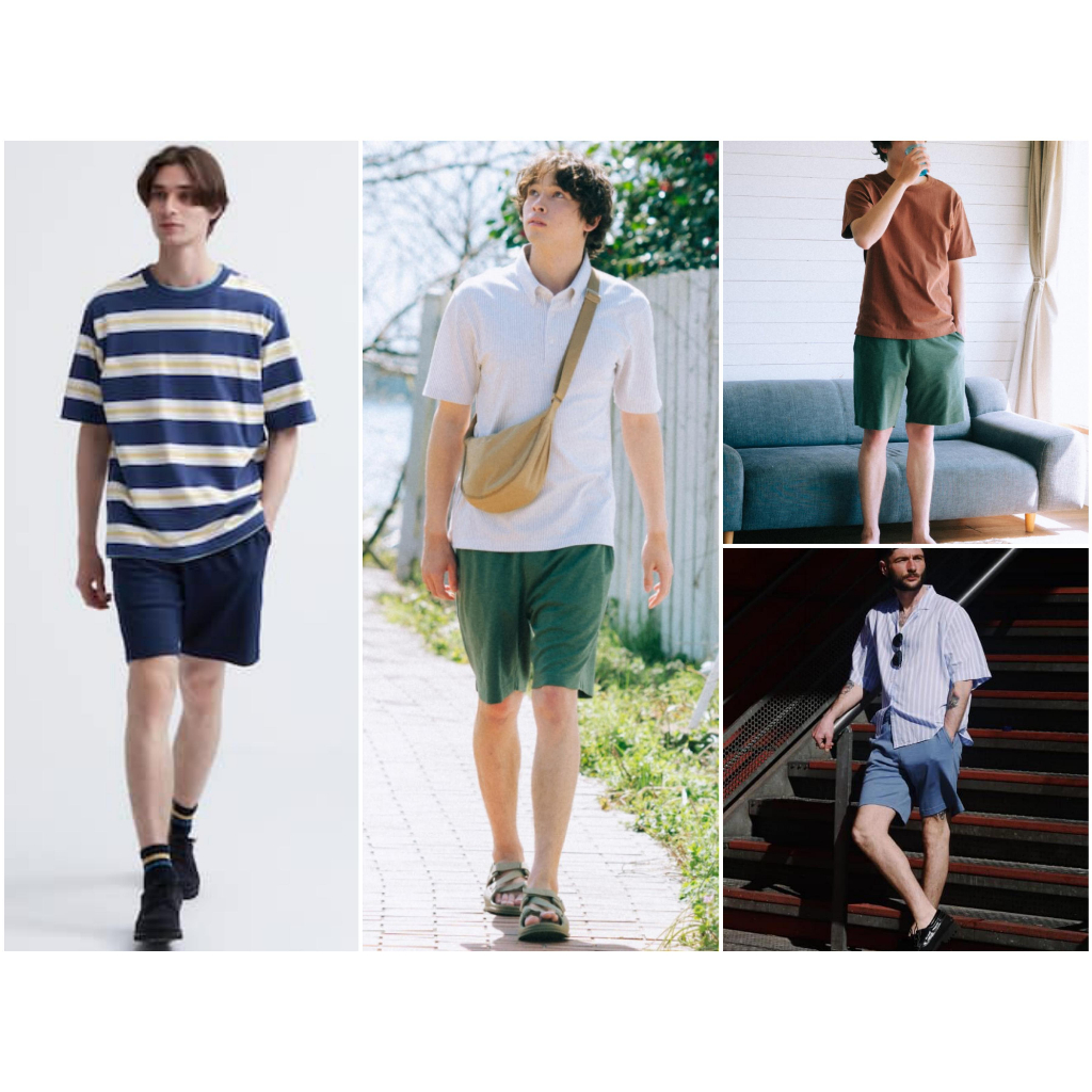 Quần short thun U.N.I, vải Airism thoáng mát, có Bigsize