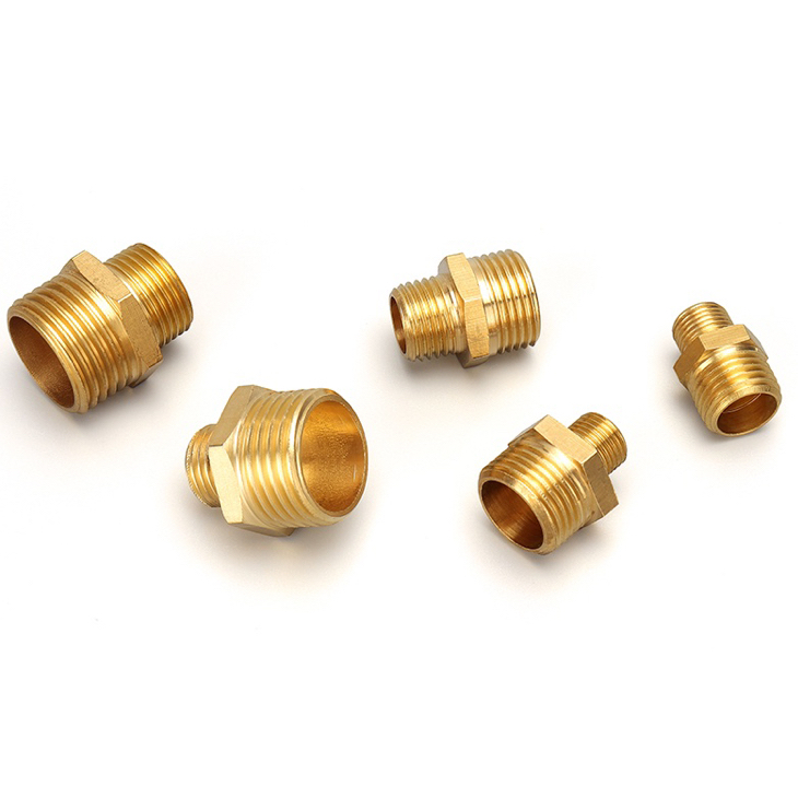 Nối ống nước ren giảm ngoài 9.6 mm đến 34 mm đồng thau