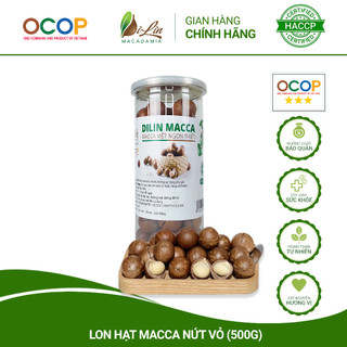 500g lon hạt macca sạch di linh lâm đồng