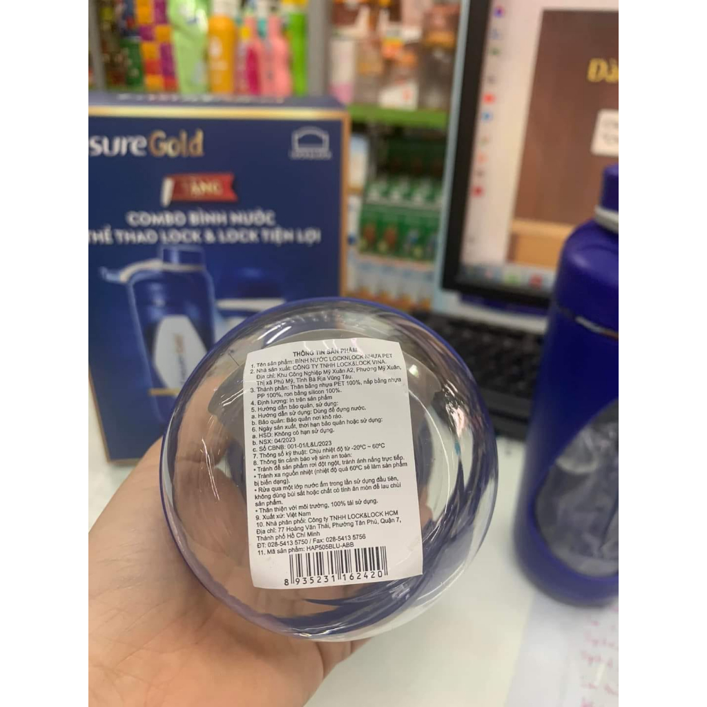 BỘ BÌNH NƯỚC THỂ THAO + BÌNH LẮC LOCK & LOCK