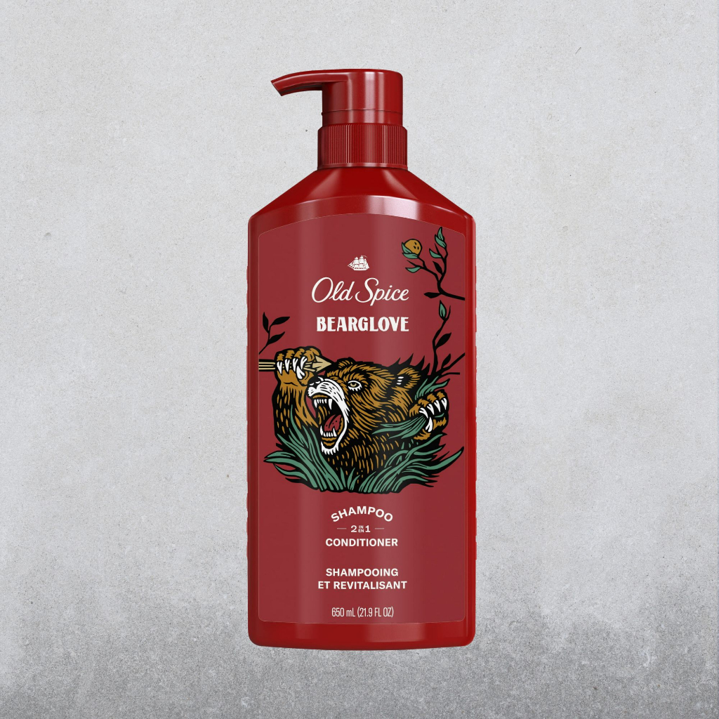 Dầu Gội & Xả 2in1 Old Spice Shampoo & Conditioner | Puresport, Timber, Bearglove, Krakengard