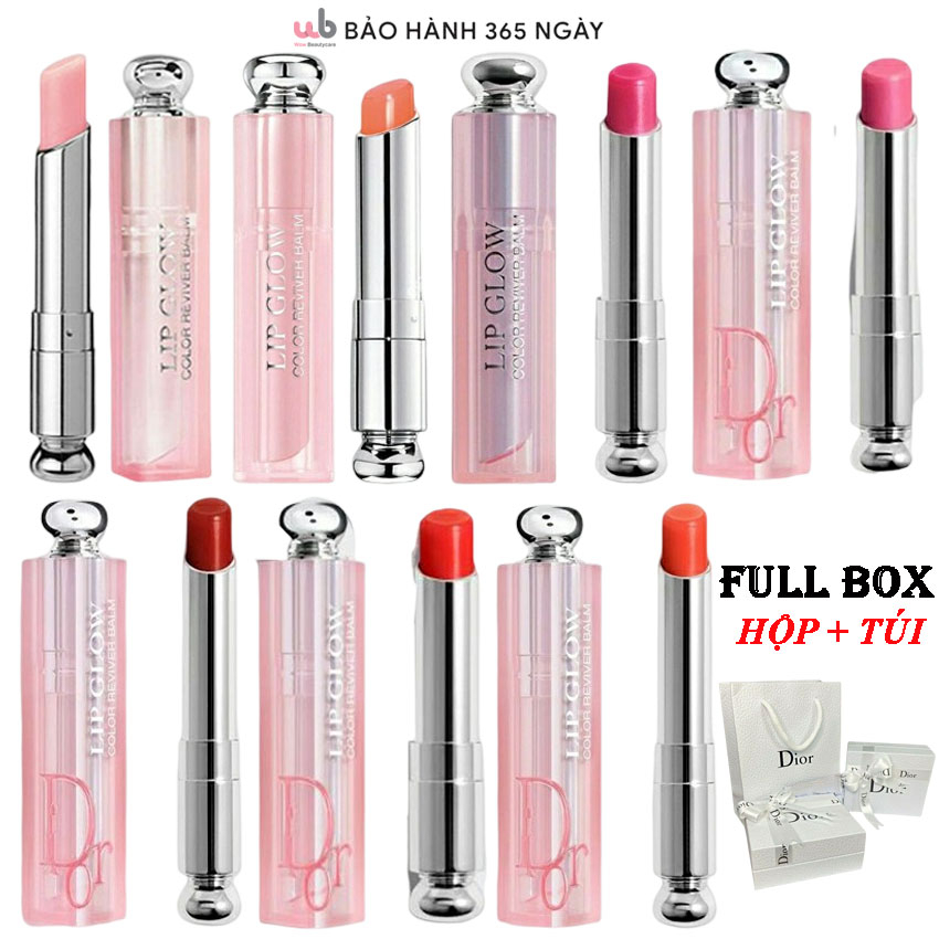 Full màu Son Dưỡng Dior,Full Box Túi + Hộp,cập nhật thêm những màu son mới,Giúp môi mịn màng,tươi tắn,Tặng kèm quà xịn.