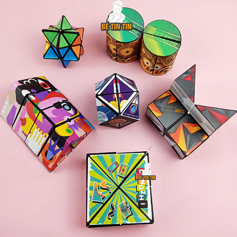 Đồ Chơi Khối Rubik 3D Ma Thuật, Dạng Hình Học Không Gian 3 Chiều Siêu Trí Tuệ