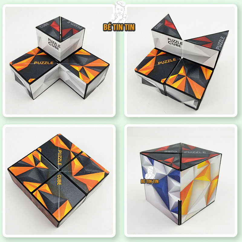 Đồ Chơi Khối Rubik 3D Ma Thuật, Dạng Hình Học Không Gian 3 Chiều Siêu Trí Tuệ