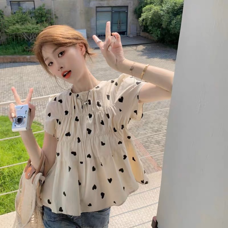 Áo babydoll phong cách hàn quốc dễ thương